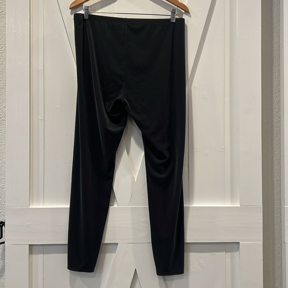 Eileen Fisher Velvet Pull On Skinny Pants Leggings Size Large - Picture 3 of 6